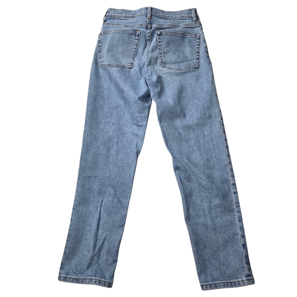 Everlane Sz 27 The Cheeky Ankle Blue Straight Denim Jeans‎ - Picture 2 of 12